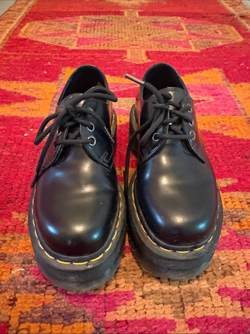 Dr. Martens Black Leather 3-Eye Derby Shoes - Picture 2 of 3